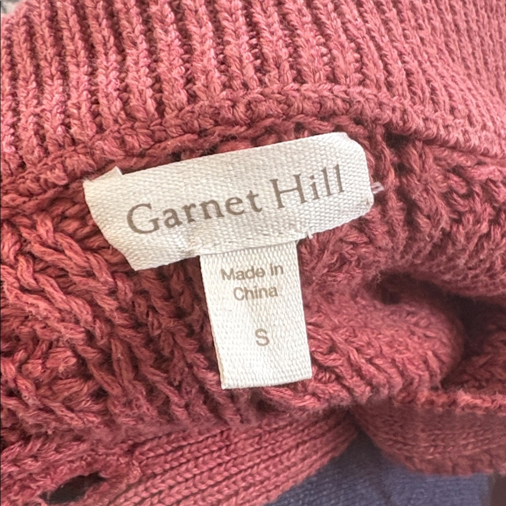 Garnet Hill • Linen & Organic-Cotton Button-Detail Sweater - Picture 5 of 9